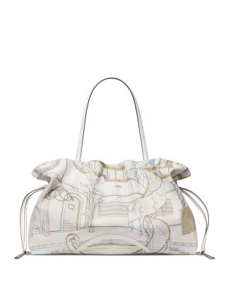 Ella Medium Printed Drawstring Tote Bag