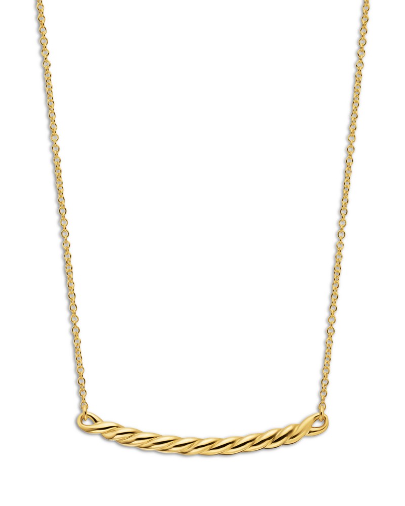 David Yurman Smile Necklace in 18K Yellow Gold, 2mm