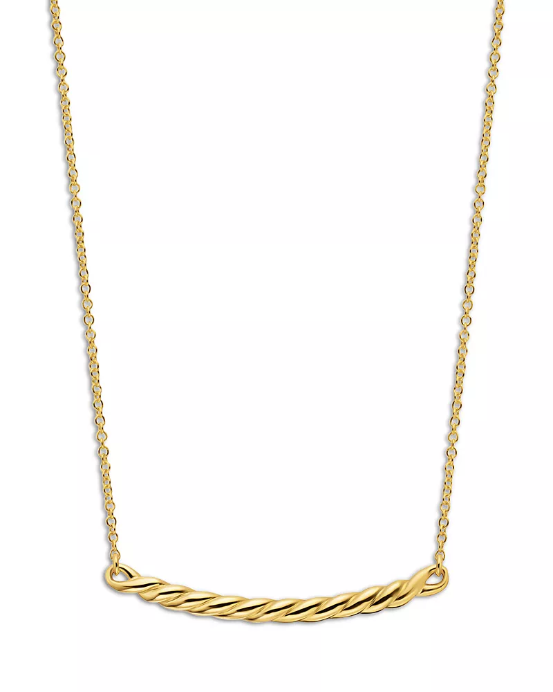 David Yurman Smile Necklace in 18K Yellow Gold, 2mm