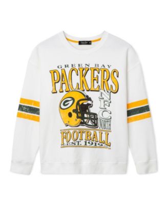  Women's Green Bay Packers Oversized Striped Fleece