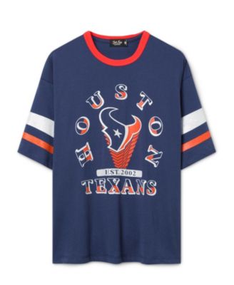  Women's Houston Texans Glitter Boxy Ringer
