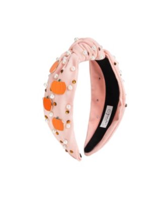 Girls' Pumpkin Pearl Gemstone Headband - Little and Big Kid