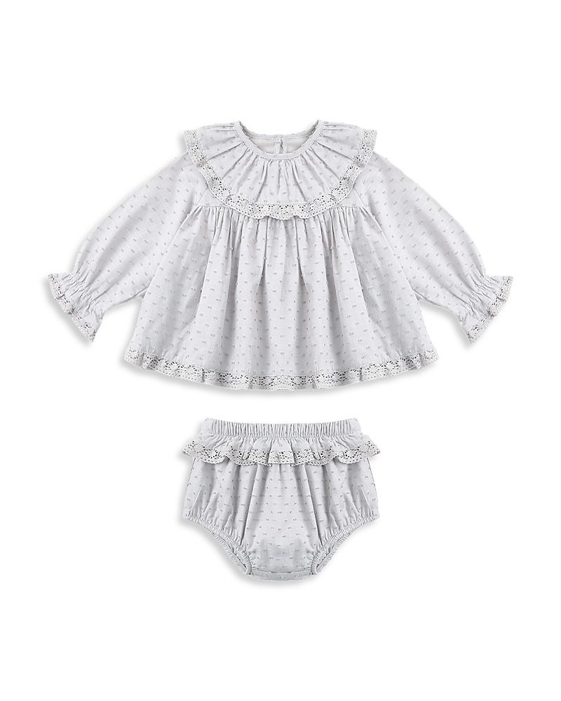 Rylee + Cru Girls' Rori Lace Trim Dress Set - Baby