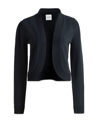 Cotton Blend Open Front Bolero