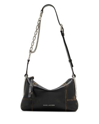 Scene Medium Studded Distressed Leather Shoulder Bag
