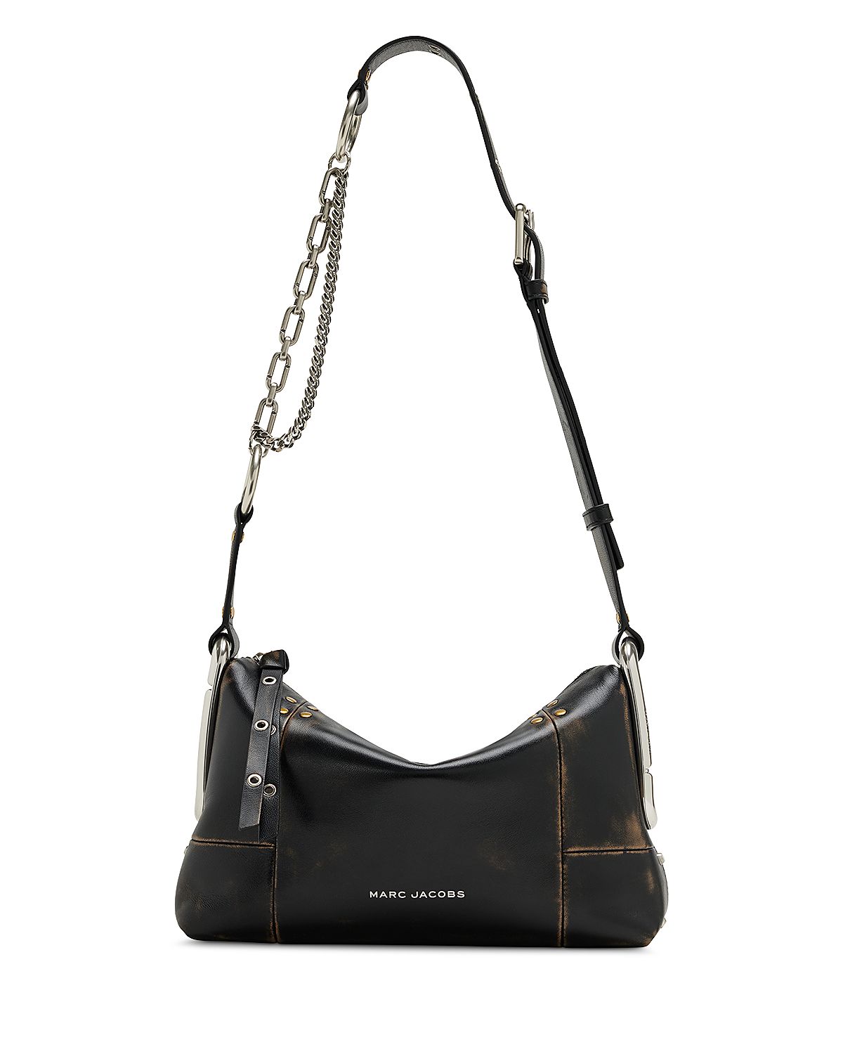 Marc Jacobs Scene Medium Studded Distressed Leather Shoulder Bag