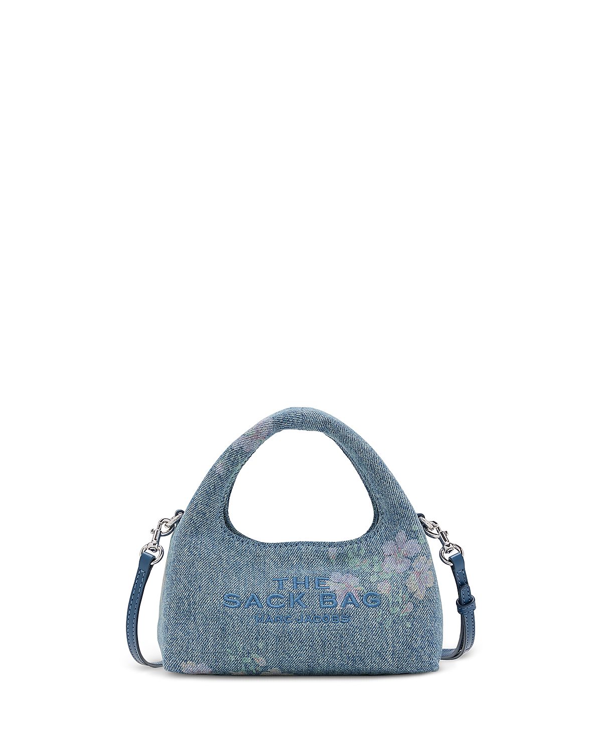Marc Jacobs The Sack Micro Antique Floral Denim Crossbody
