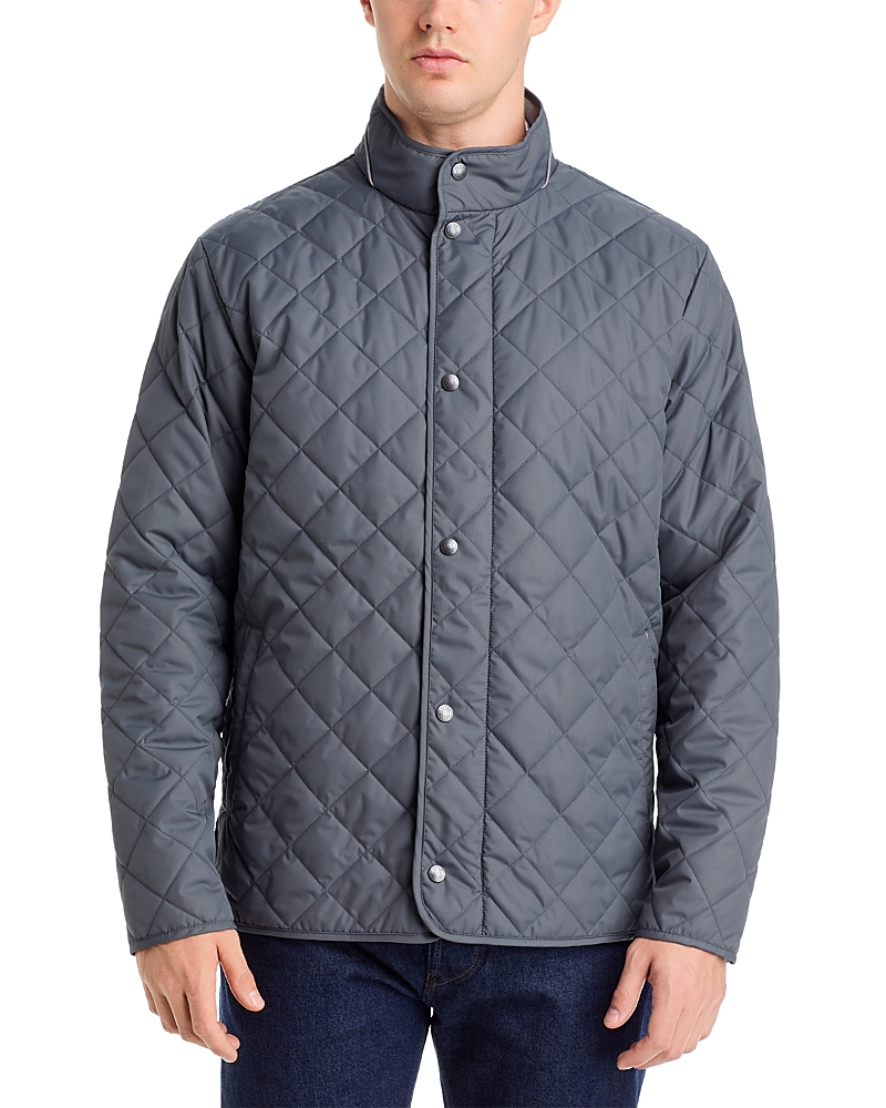 Peter Millar Suffolk Stand Collar Quilted Coat