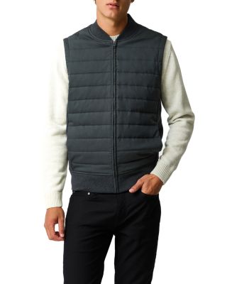 Woodside Cotton Quilted Panel Zip Vest