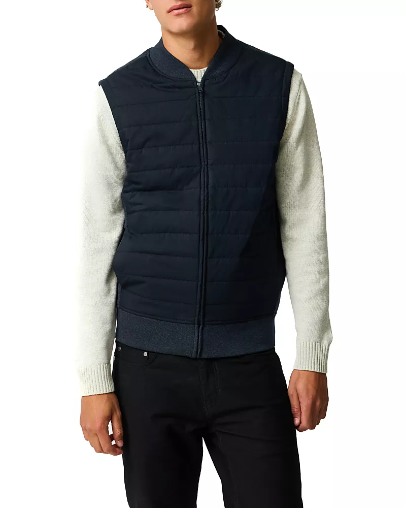 Rodd & Gunn Woodside Cotton Quilted Panel Zip Vest