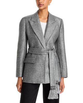 Trinity Wool Blend Belted Jacket