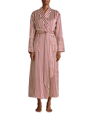Soren Woven Silk Waist Tie Robe
