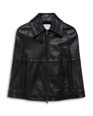 Leather Cape Jacket