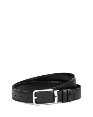 Montblanc Men's Reversible Rectangle Buckle Belt