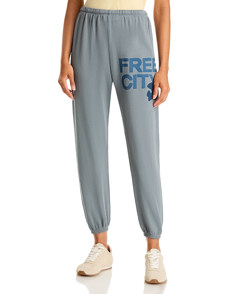 Free City Cotton Logo Sweatpants in Ash