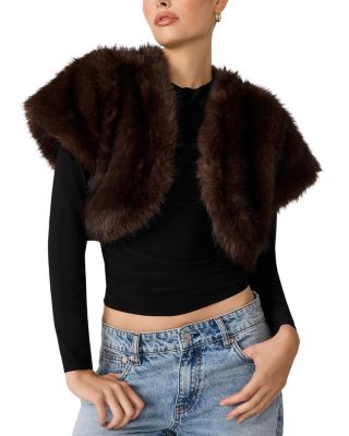 Jalen Faux Fur Bolero