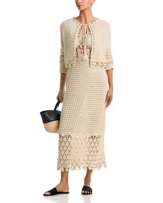 Beaded Crocheted Cardigan & Dress