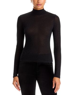 Ursula Embellished Mock Neck Top