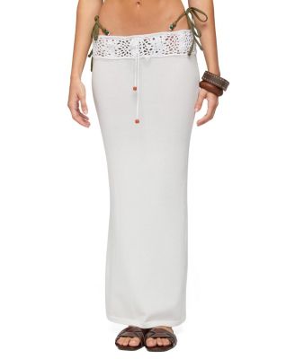 Edikted Maven Crochet Waist Knit Maxi Skirt