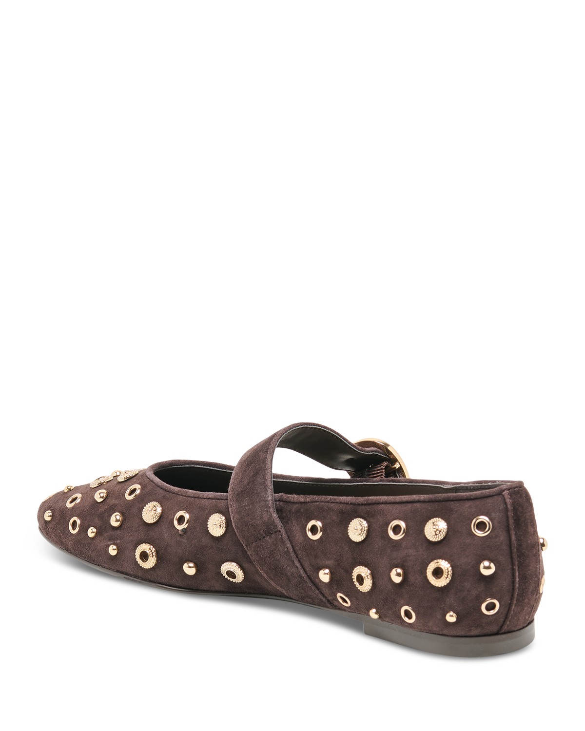 DV by Dolce Vita Women's Mella Suede Studded Mary Jane Flats
