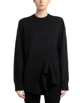 Wool & Cashmere Twist Hem Top