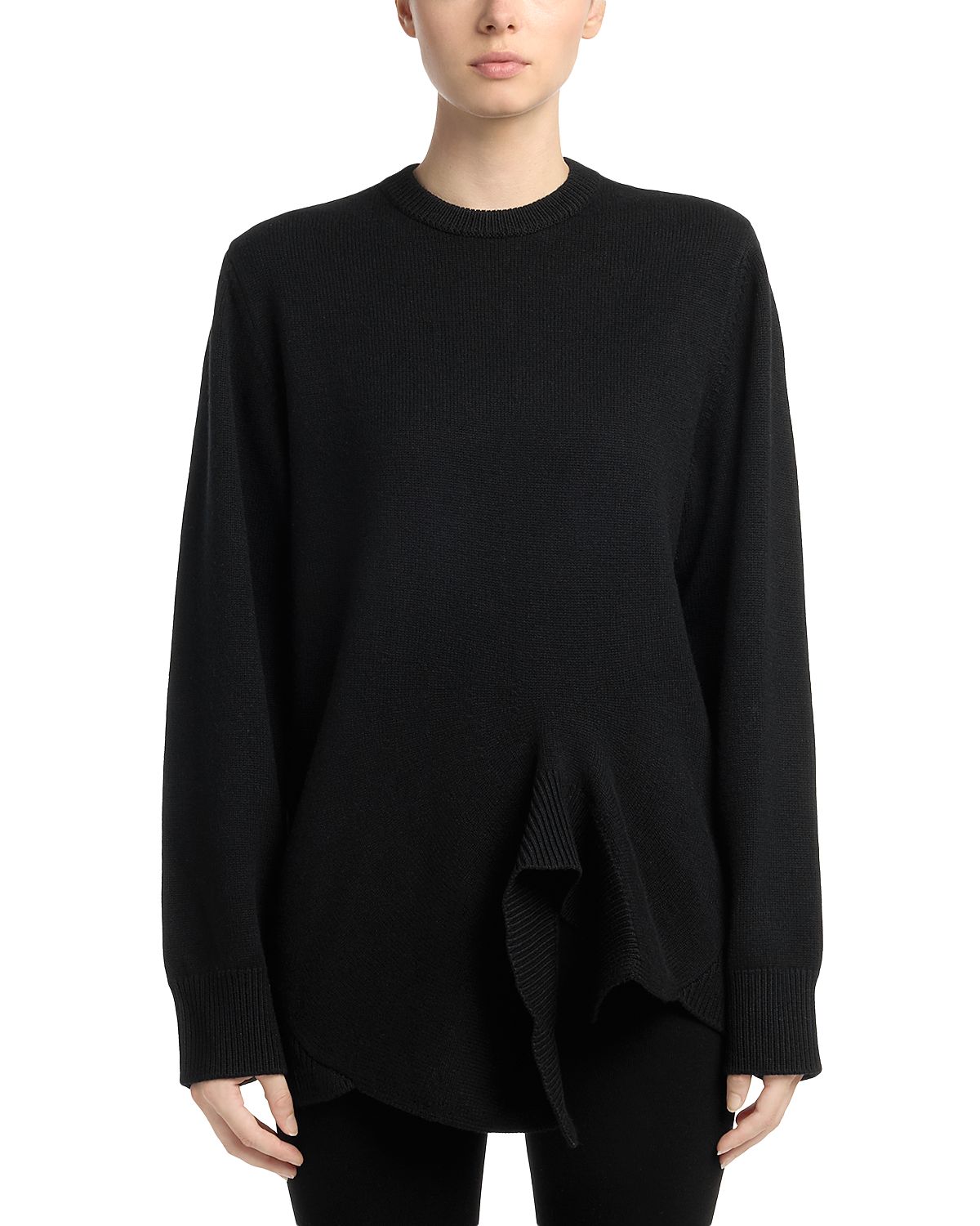 Toteme Wool & Cashmere Twist Hem Top