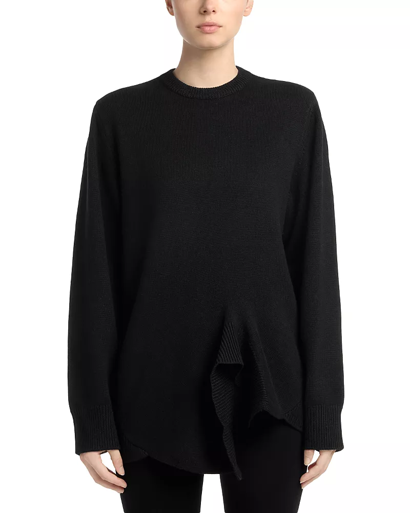 Toteme Wool & Cashmere Twist Hem Top