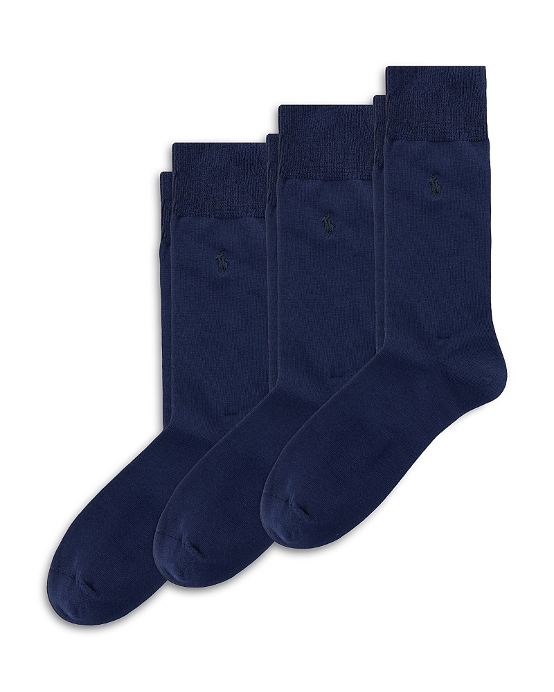 Polo Ralph Lauren Men's Soft Touch Slack Crew Socks, Pack of 3 · 10-13