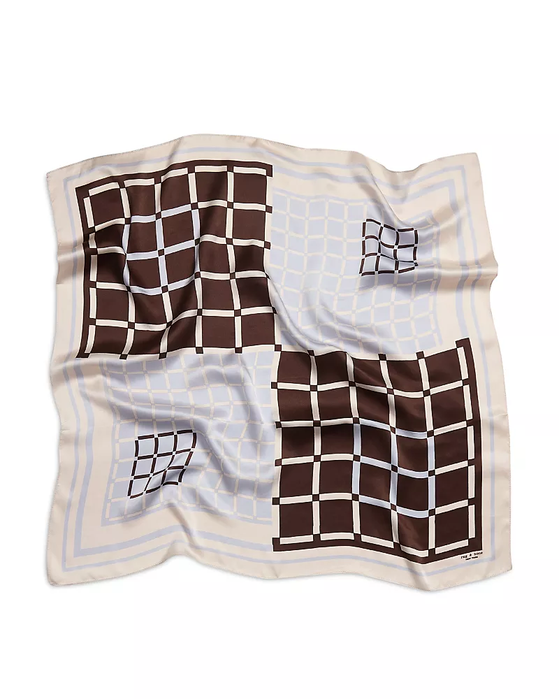 rag & bone Pop Geometric Silk Scarf