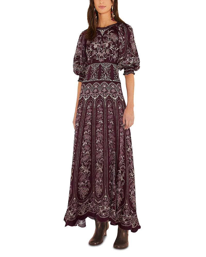 Farm Rio Liz Balloon Sleeve Maxi Dress