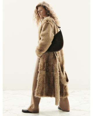 Demi Reversible Shearling Belted Coat
