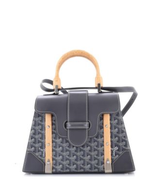  PM Saigon Top Handle Bag Coated Canvas with Leather