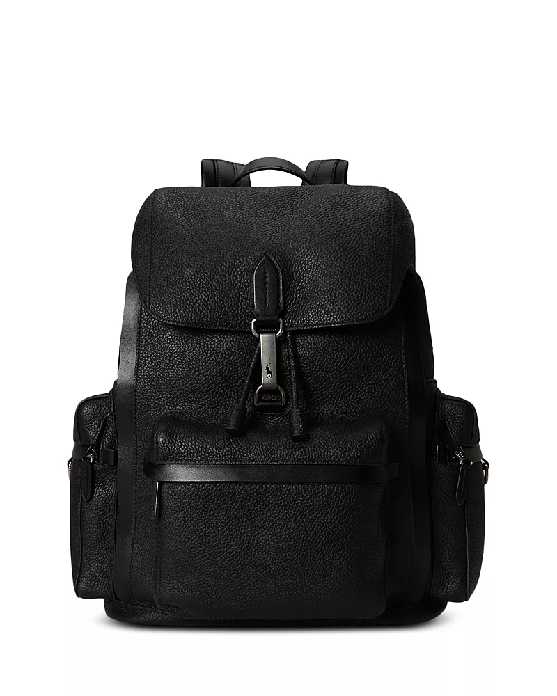 Polo Ralph Lauren Polo Id Pebble Leather Backpack