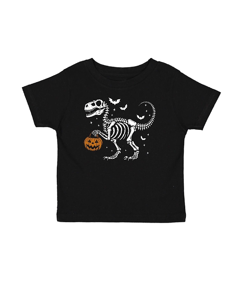 Sweet Wink Boys' Dinosaur Skeleton Halloween Short Sleeve T-Shirt - Baby, Little Kid