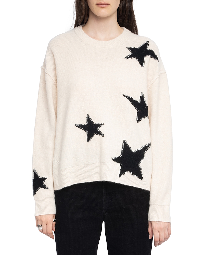 Zadig & Voltaire Markuz Ws Stars Graphic Cashmere Sweater