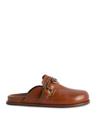 Women's Angie Leather Gourmette Chain Mules