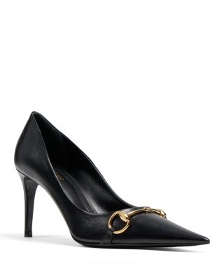 Women's Donna Leather Horsebit Pumps