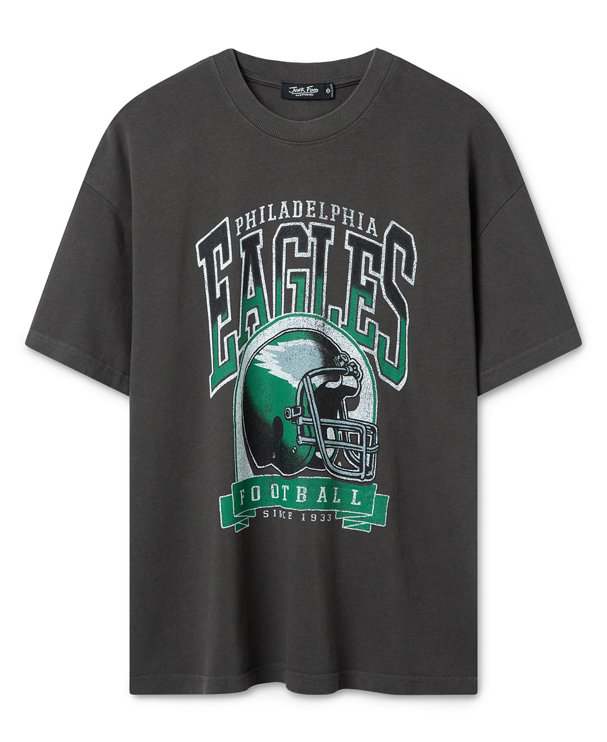 Junk Food Clothing Unisex Philadelphia Eagles Varsity Heavy Weight Tee