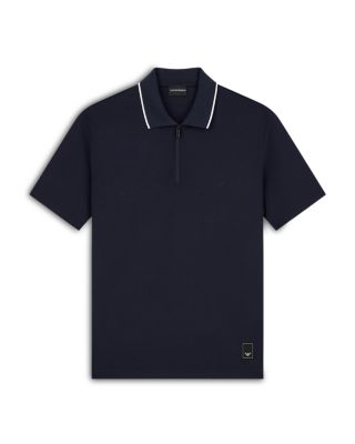 Tipped Zip Polo Short