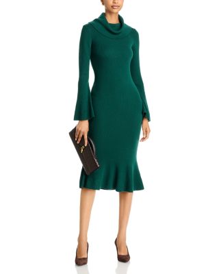 winter dresses green for Women WornOnTV: Layla's black lace shopify_collection-Tops Women's size:2X US women's numeric Elegant green wool maxi