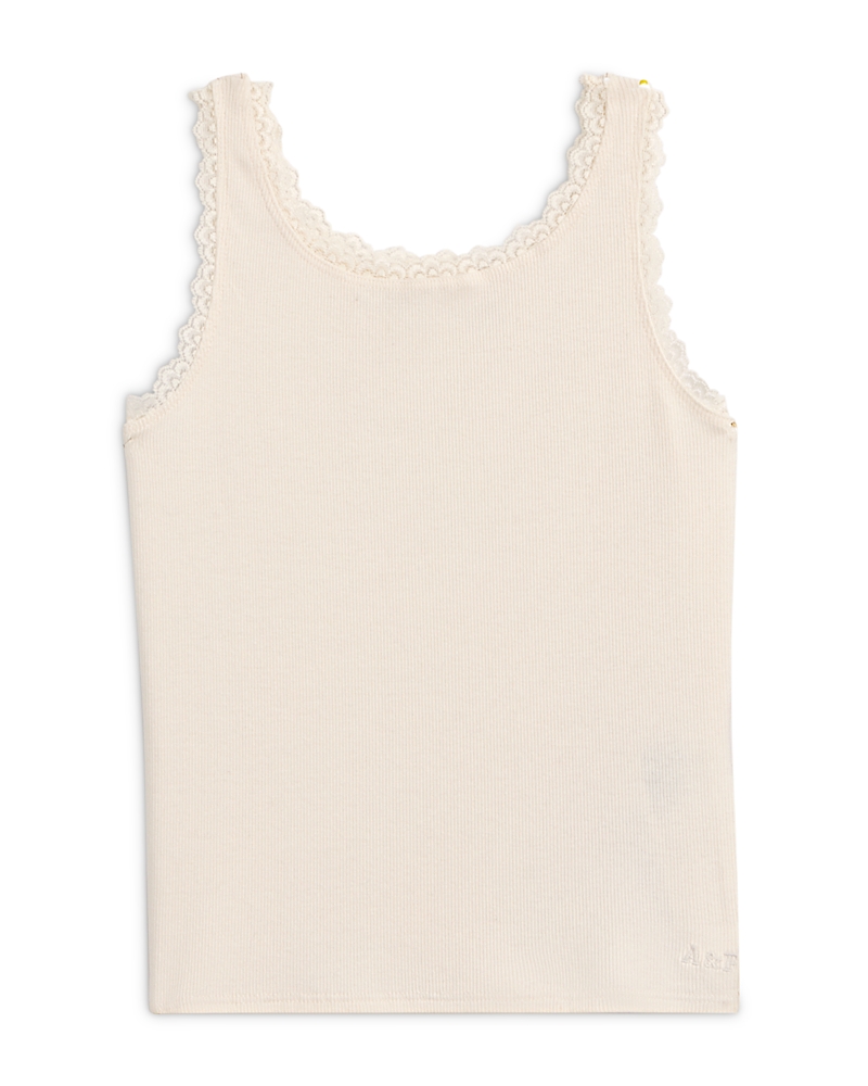 abercrombie kids Girls' Lace Trim Tank Top - Big Kid