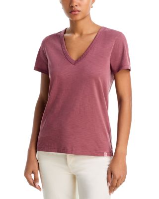 The Slub Cotton V Neck Tee