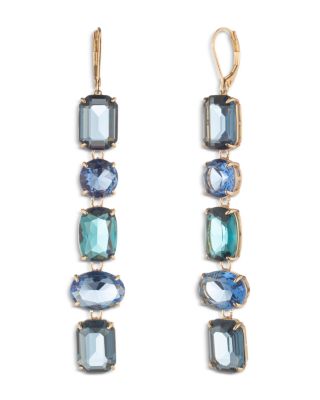 Stone Linear Drop Earrings