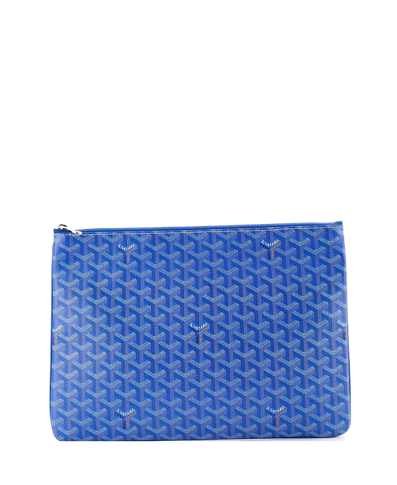 Pre-Owned Goyard Gm Senat Zip Pouch Coated Canvas