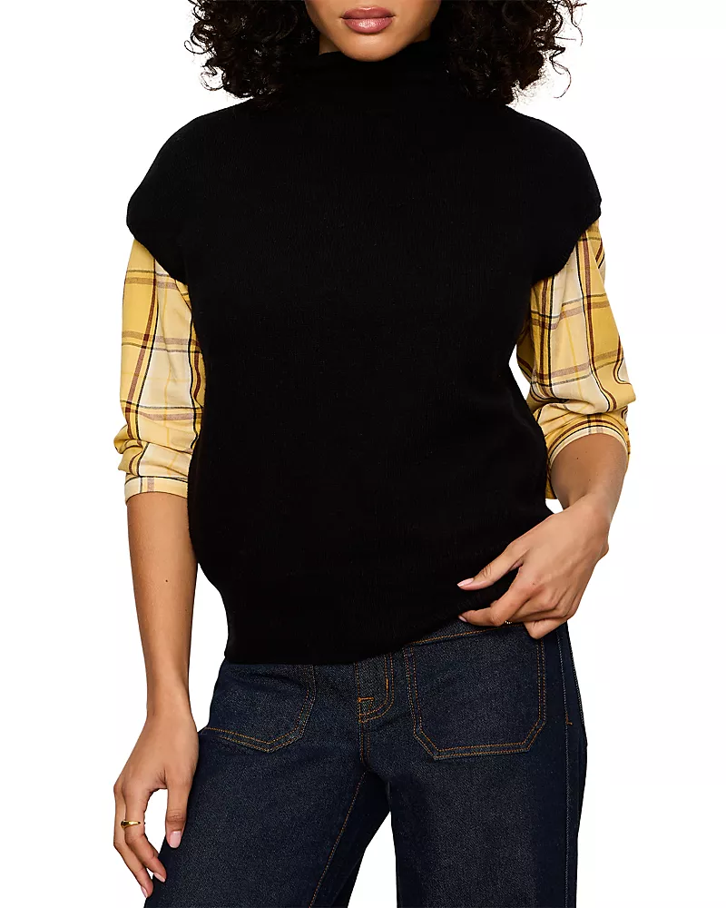 Sanctuary Mock Neck Sweater Shell