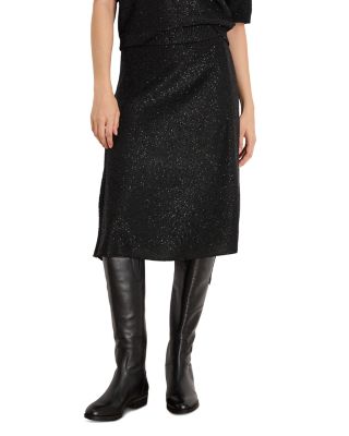 Anytime Sequin Knit A Line Skirt 