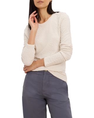 Crinkle Knit Drop Shoulder Top