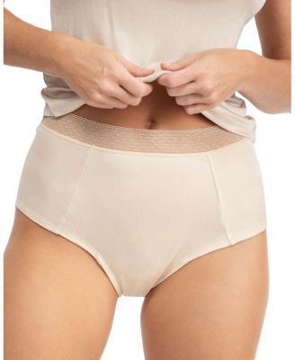  Women's High Waisted Soft Silk Brief