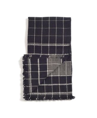  Treacle Checks Pattern Hand spun Organic Cotton Handloom Throw