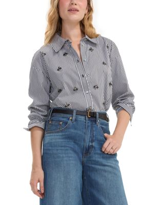 Liverpool Los Angeles Embellished Button Front Shirt